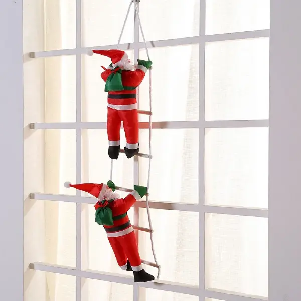 santa claus window decor