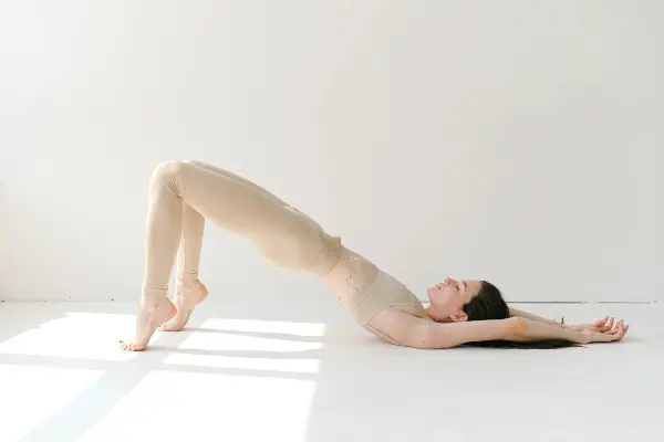 Girl doing yoga 
