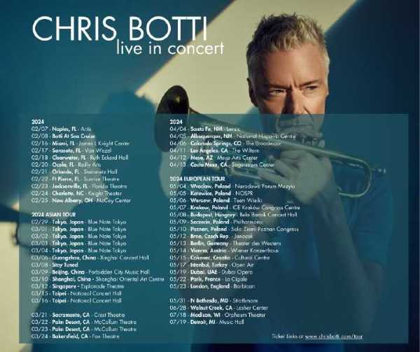 chris botti upcoming concerts in singapore