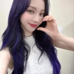 best hair colours for asians - blueberry purple