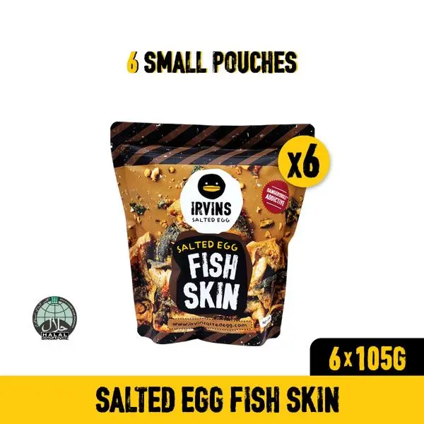 best halal snacks singapore 2025 - Salted Egg Fish Skin from IRVINS