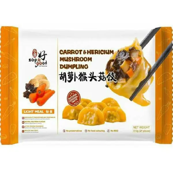 best dumplings singapore - Yocorn Carrot Mushroom Dumplings