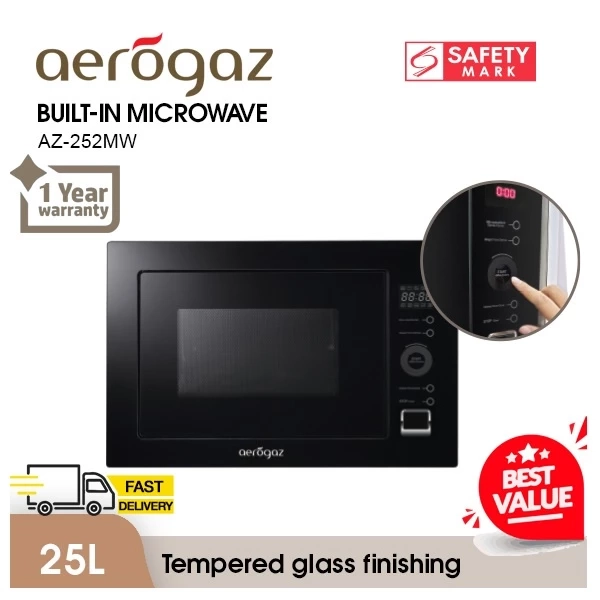 Aerogaz 25L AZ-252MW Built-in Microwave Oven - best built in microwave oven singapore