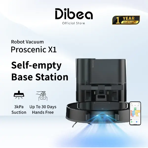 Dibea x Proscenic Floobot X1 best robot vacuum singapore