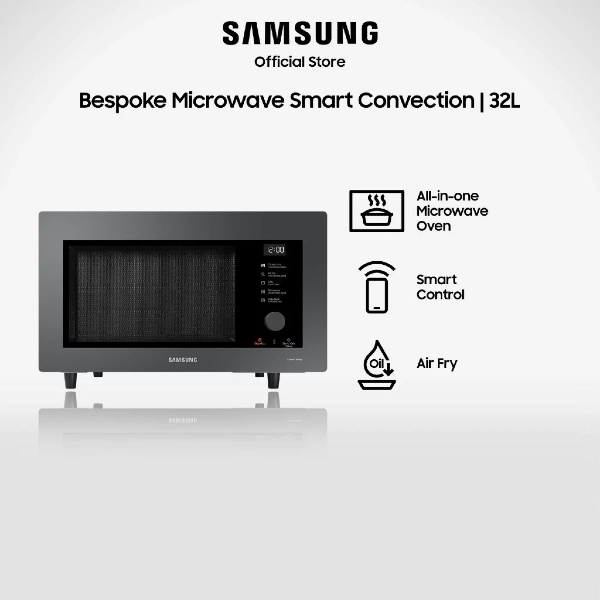 Samsung MC32DB7746KCSP Bespoke Smart Convection Microwave - best microwave oven singapore