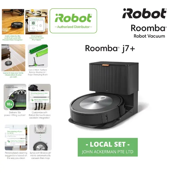 iRobot Roomba j7+ Vacuum Robot best robot vacuum singapore