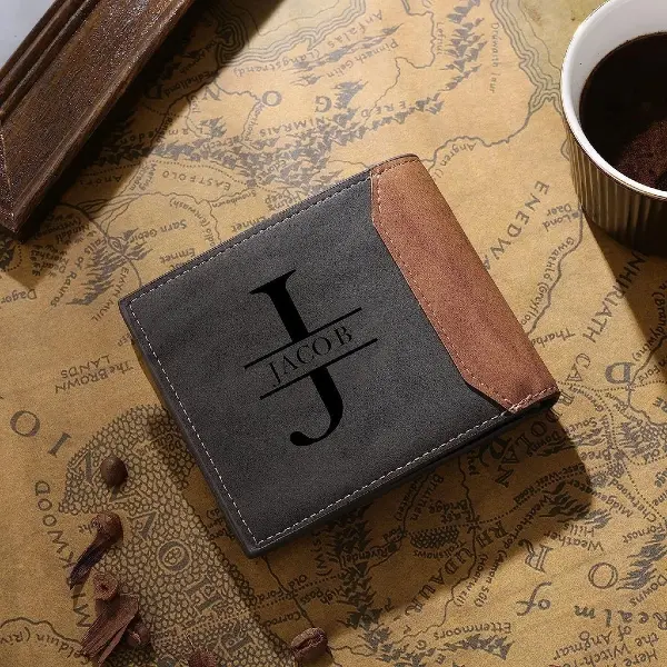 father’s day gifts singapore - Custom Engraved Men’s Wallet