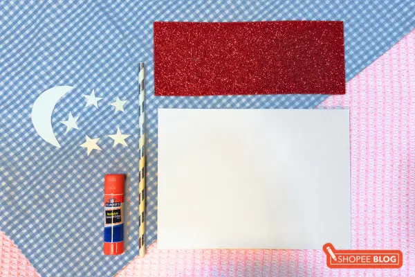 preschool national day craft ideas - materials you need to make a flag