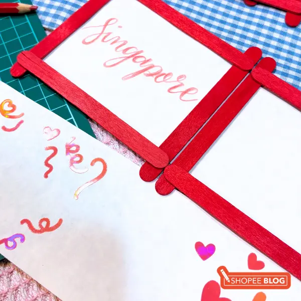 diy lantern craft - decorating lantern panels