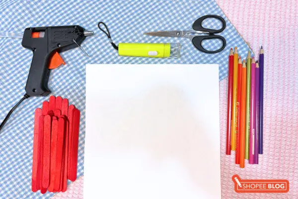 preschool national day craft ideas - materials you need to make a lantern