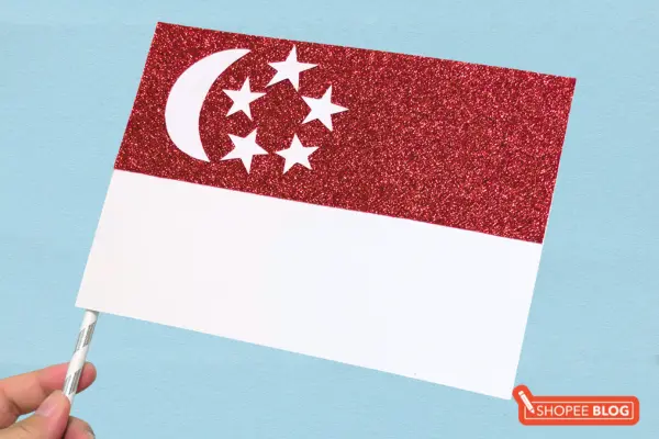 preschool national day craft ideas - singapore flag