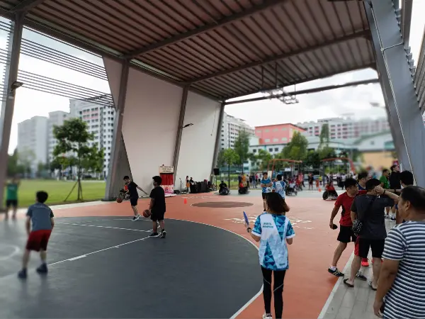 sport-in-precinct - sheltered basketball court singapore