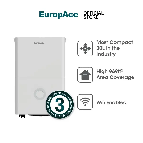 EuropAce 6-in-1 Dehumidifier EDH 3300DWH best dehumidifiers singapore