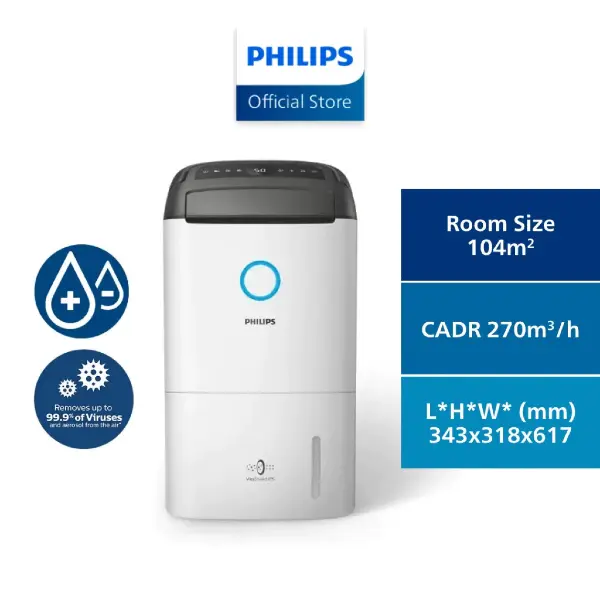 PHILIPS 2-in-1 Dehumidifier & Air Purifier best dehumidifiers singapore