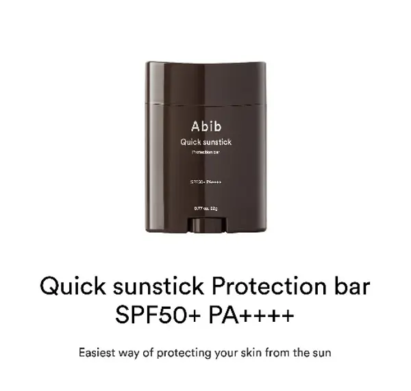 Abib Quick Sunstick Protection Bar best sunscreens in Singapore for face