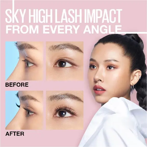 best mascara for asian lashes - MAYBELLINE Sky High