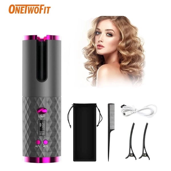 OneTwoFit Cordless Automatic Hair Curler - best hair curler singapore