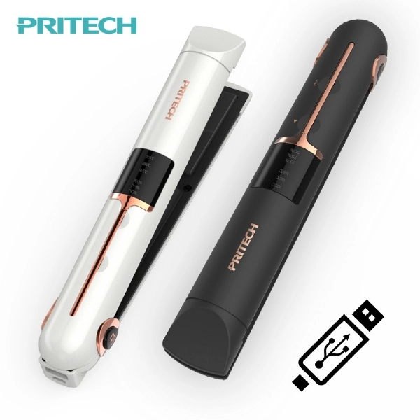 Pritech Cordless USB 2-in-1 Hair Curler And Straightener - best hair curler singapore