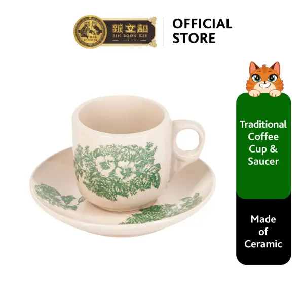 Traditional Coffee Cup & Saucer best singapore gifts for overseas friends