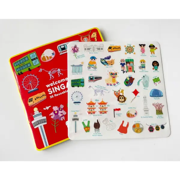 Welcome To Singapore Reusable Sticker Book