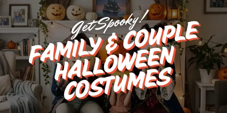halloween couple and family costume