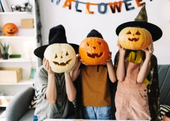halloween couple and family costume