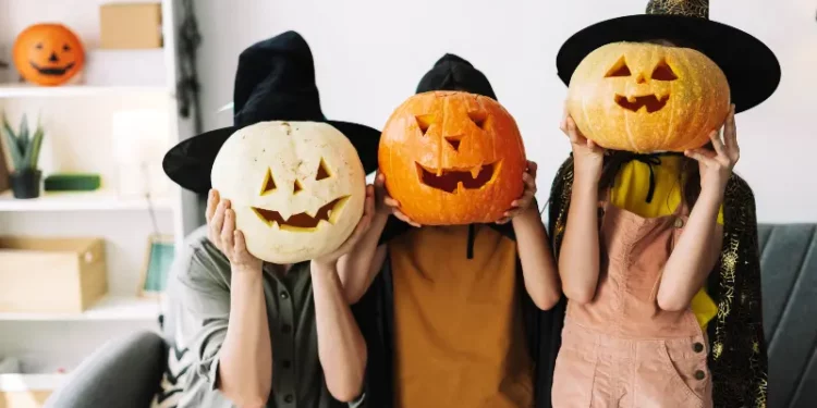 halloween couple and family costume