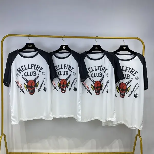 netflix halloween costumes stranger things dustin hellfire shirt