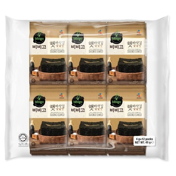 CJ Bibigo Savory Roasted Korean Seasoned Seaweed - best healthy snack singapore