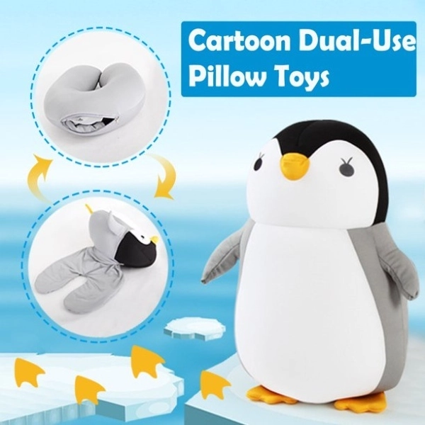 Best Travel Neck Pillow For Kids: Deformable U-Shape Travel Pillow Penguin