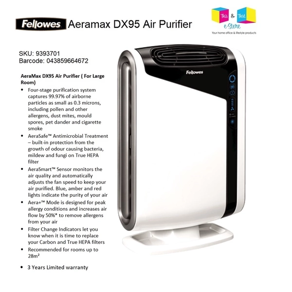 Fellowes Aeramax DX95 Air Purifier - best air purifier singapore