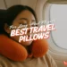 woman sleeping on plane with the best travel pillow singapore
