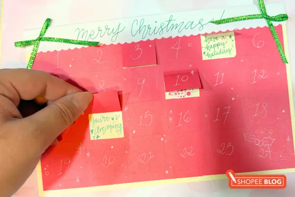 DIY Christmas card ideas Singapore - Advent Calendar Card