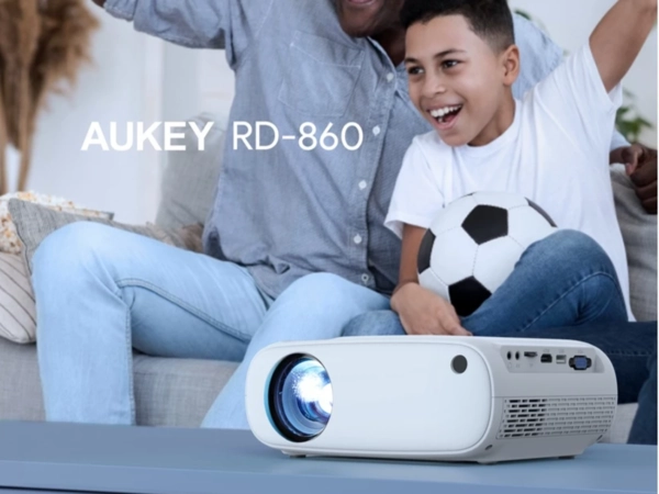 christmas gifts for a family man: Aukey RD-860 Wi-Fi Mini Projector