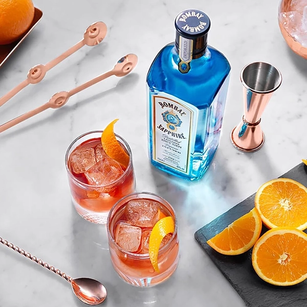 christmas gifts for men: Bombay Sapphire x MARTINI Negroni Cocktail Brand Box