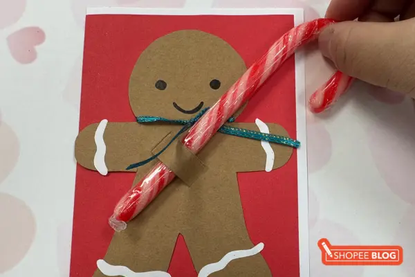 DIY Christmas card ideas Singapore - Candy Cane Card 5