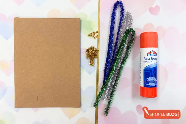 Easy Christmas card ideas Singapore - Fuzzy Wire Card Materials