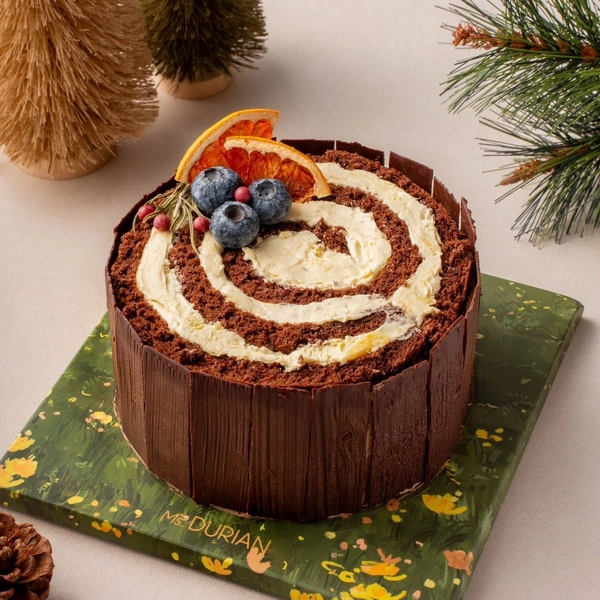 best christmas log cake singapore: Ms Durian Pastry MSW Durian Log Cake