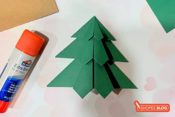 DIY Christmas card ideas Singapore - Origami Tree Step 8