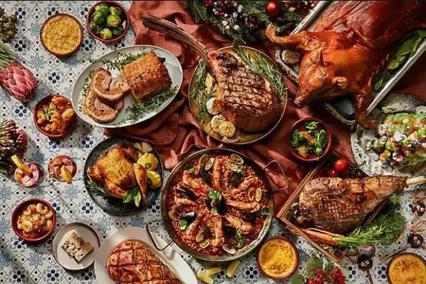 Verandah rooftop christmas buffet Singapore