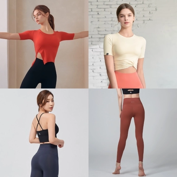 affordable activewear singapore: Cella V-Up 3D Leggings from Xexymix, Soft Touch Slit Short Sleeve Top, Crop Short Sleeve