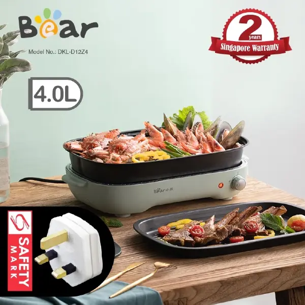 Bear Steamboat With BBQ Grill