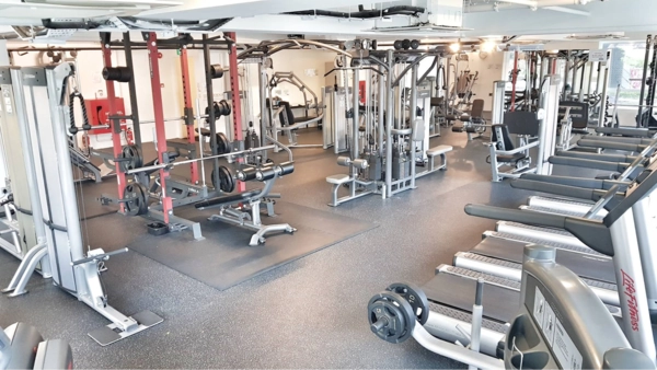 The Gym first storey strength training and cardio zone