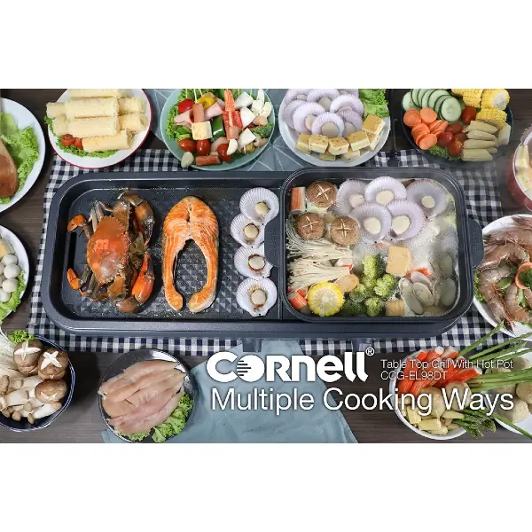 best steamboat grill singapore - Cornell 2-in-1 Steamboat And BBQ Grill