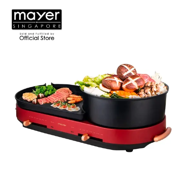 best steamboat grill singapore - Mayer Multi-Functional hotpot with Grill