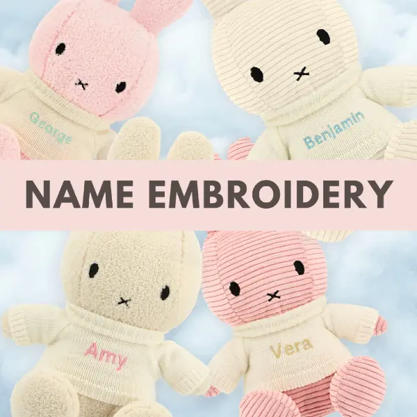 last-minute christmas gifts singapore: bunny plush with personalised embroidery