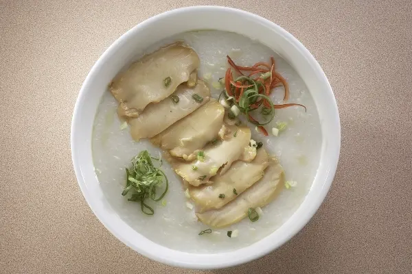 Abalone and mushroom congee