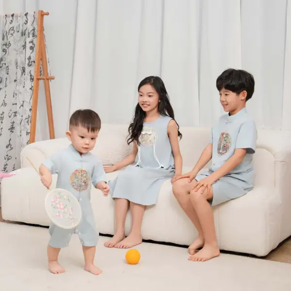 CNY Sibling Matching Wear Wisdom Cheongsam Set