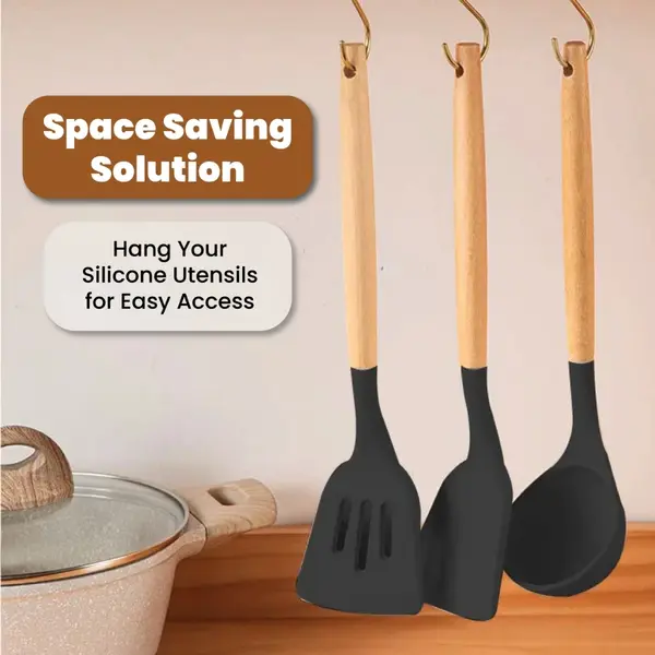 housewarming gift idea for the kitchen: Russell Taylors 3-Piece Silicone Utensils Set