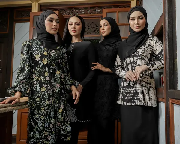 black baju raya 2025 collection by Adrianna Yariqa